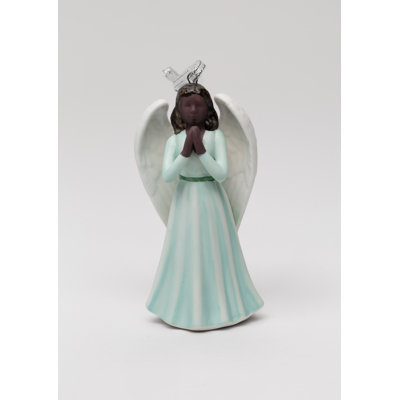 3.875'' Handmade Abstract Porcelain Religious & Spiritual Hanging Figurine Ornament
