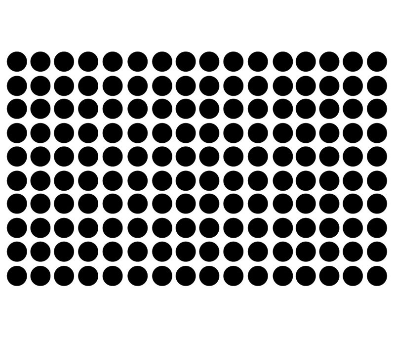 Abstract Non-Wall Damaging Wall Decal, Black