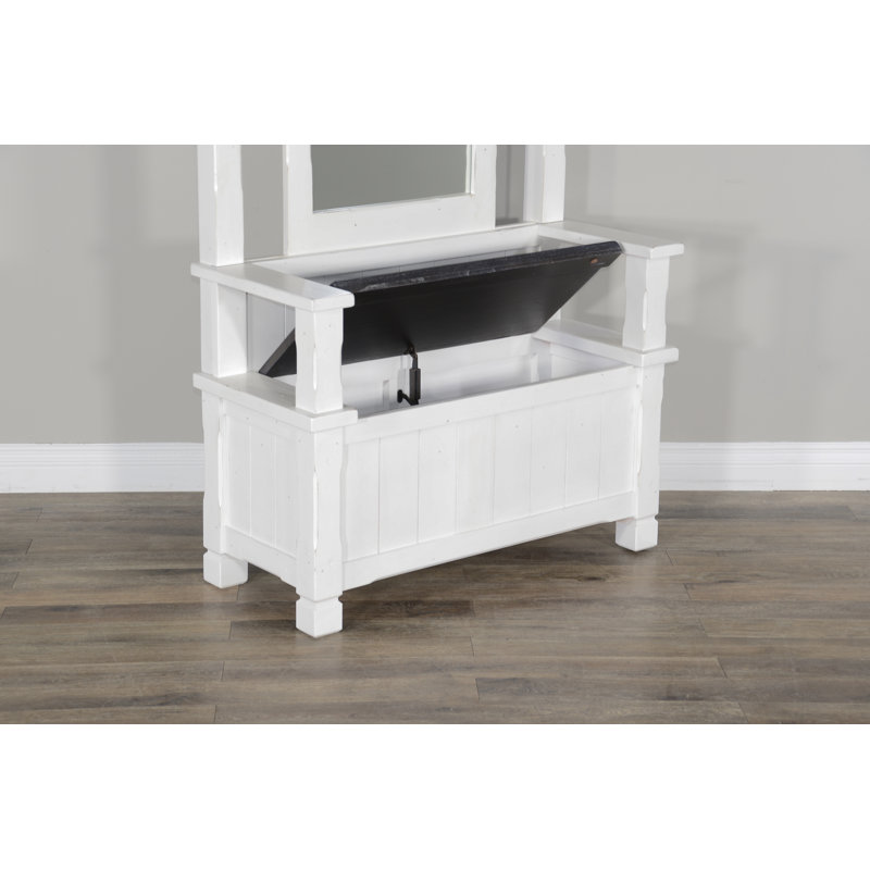Villepinte Hall Tree 38'' Wide with Bench, European Cottage