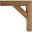 Support de style campagne rétro l 3 1/2 po x P 8 po x H 12 po, collection Barnwood Decor, brun patiné-29095395-29095404