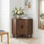 Armoire de coin 2 portes à 2 portes avec portes coulissantes et tablettes réglables
