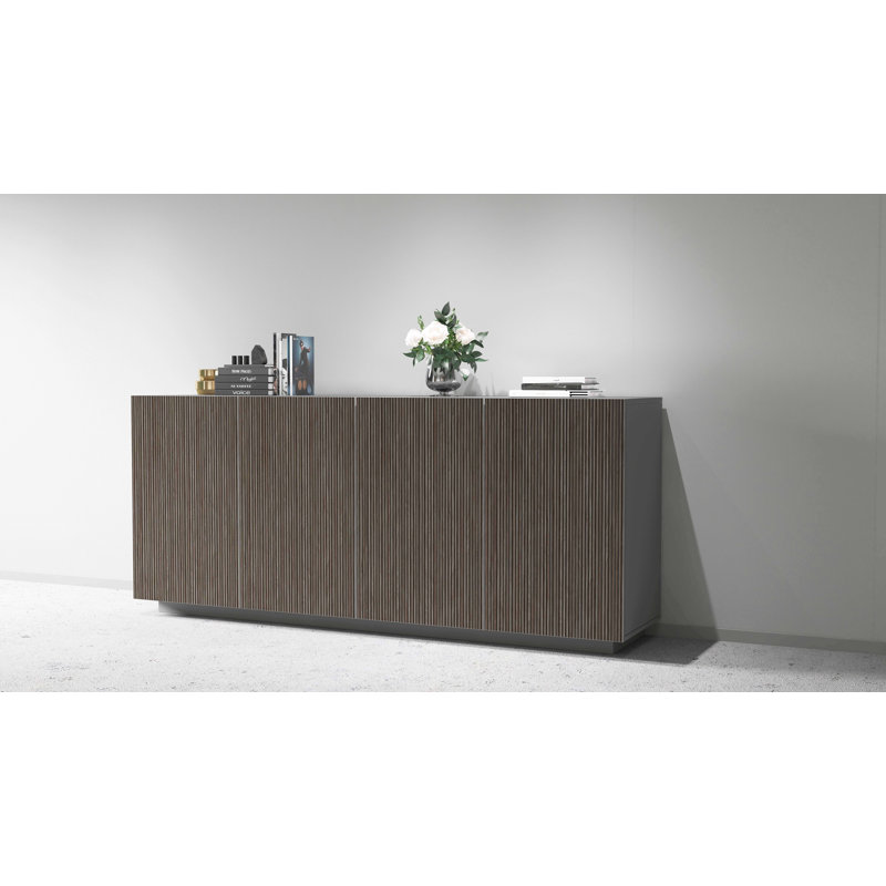 Allare 200cm Sideboard, Grey/Black