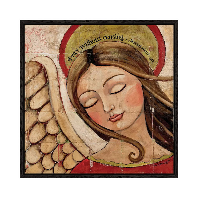 Pray Without Ceasing by Teresa Kogut - Print on Canvas, Black Framed, 93.98 cm H x 93.98 cm W