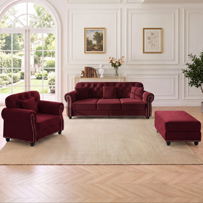 Ensemble de salon 3 pièces Mid-Century
