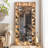 Retro Pine Rectangular High-Definition Full-Length Mirror