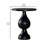 Devrek 24.25'' Tall Pedestal End Table in White Washed-792079695