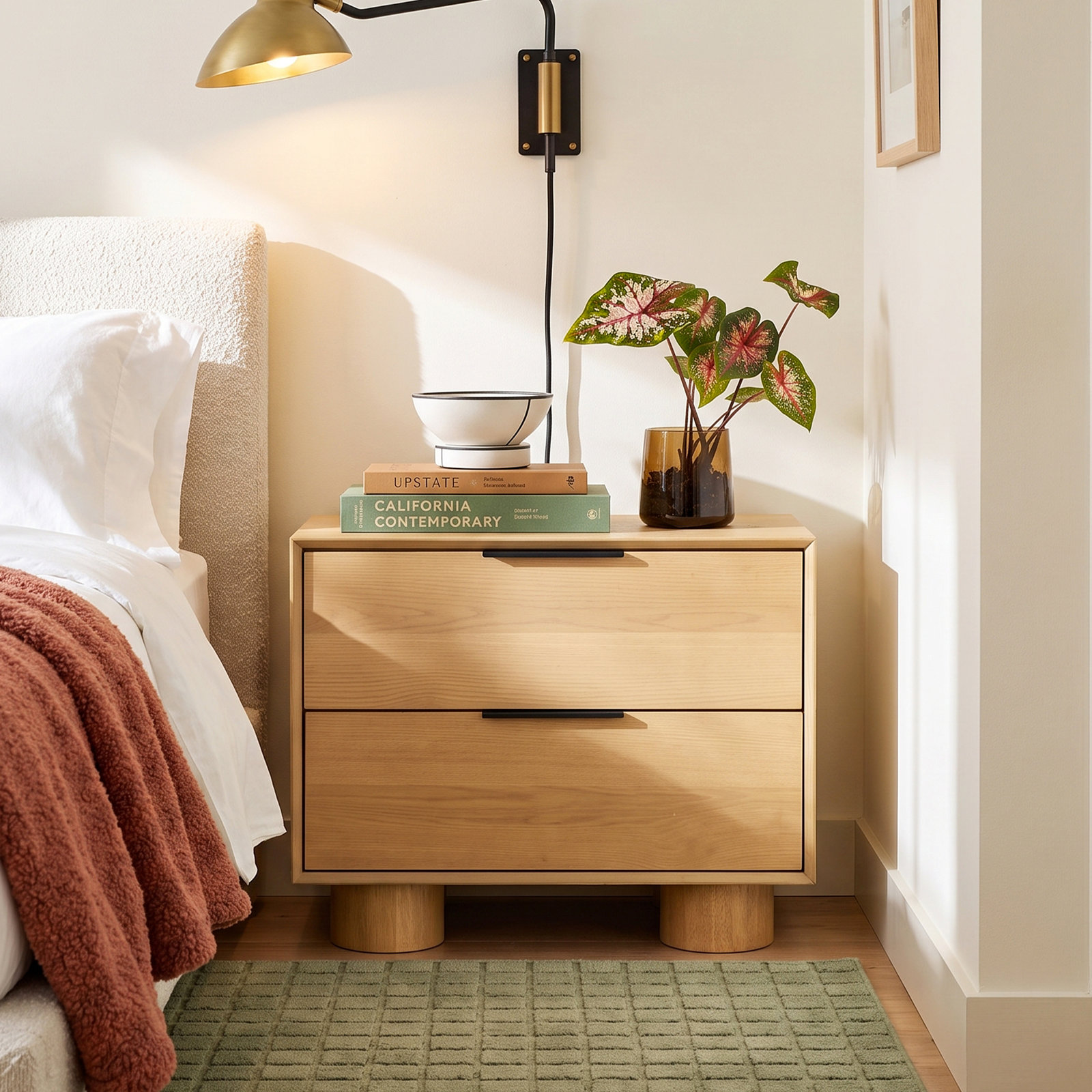 Vanora Nightstand, Natural