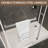 56"-60" W X 75" H Frameless Sliding Shower Door, Shower Screen, 5/16" (8Mm) Clear Tempered Glass With Explosion-Proof Film, Shower Door-123698709