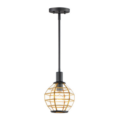Luminaire tambour suspendu 1 lumière unique Aurik