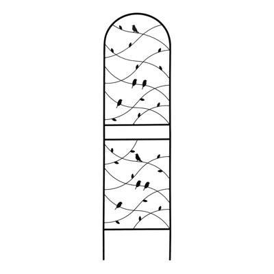 2 X 71" 19.7" Metal Outdoor Trellises, Rustproof Garden Plant , Black. Effortless Assembly, Strong Galvanized Tube, Suitable For Climbing Plants Like , Cucumber Pack Trellis 19.7", Partition, Easy