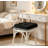 Set of 4 Memory Foam Chair Cushions 19"x19"x3.5" Indoor/Outdoor, Black-129586558-129586550