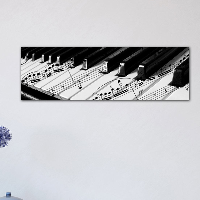 « piano », reproduction de photo sur toile, H 12 po x l 36 po x P 1,5 po