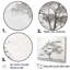 Minimalisme arbre blanc pin rêve II sur toile-97031236-97031237