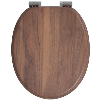 Soft-Close Toilet Seat 2 Pcs 44 X 38 Cm MDF Board