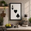 Ace and Hearts Geometric - Wrapped Canvas-1817343910-1817343912