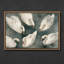 «Graceful White Swans Natation on Calm Water Nature», reproduction d'art encadrée-42834468-42834471