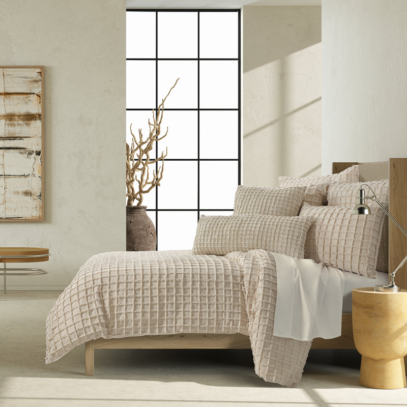 Carter Duvet Cover Set, Twin Duvet Cover + 1 Sham, Gray