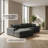 Mirod Beige Corduroy Sectional Sofa: Plush Seating with Charging Ports & Cup Holders-613919864