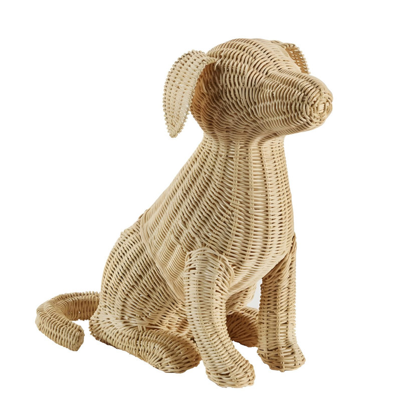 Amanda Lindroth Potcake Wicker Dog (Lg)