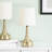 Riorita Pair of Chrome Touch Table Lamps with Fabric Shade and LED Bulbs-934045542-934045538-934045536
