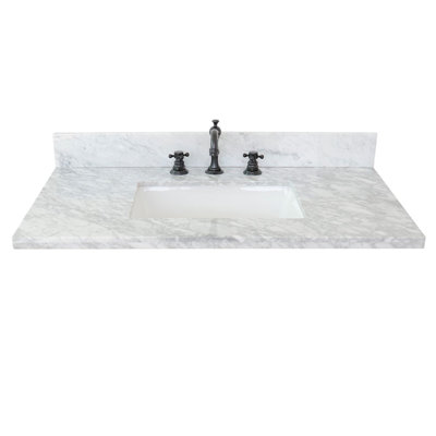 Plateau de meuble-lavabo simple 37 po