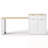 Kitchen Island with Power Outlet, Double-Side Storage and 2 Drawers-1071583744