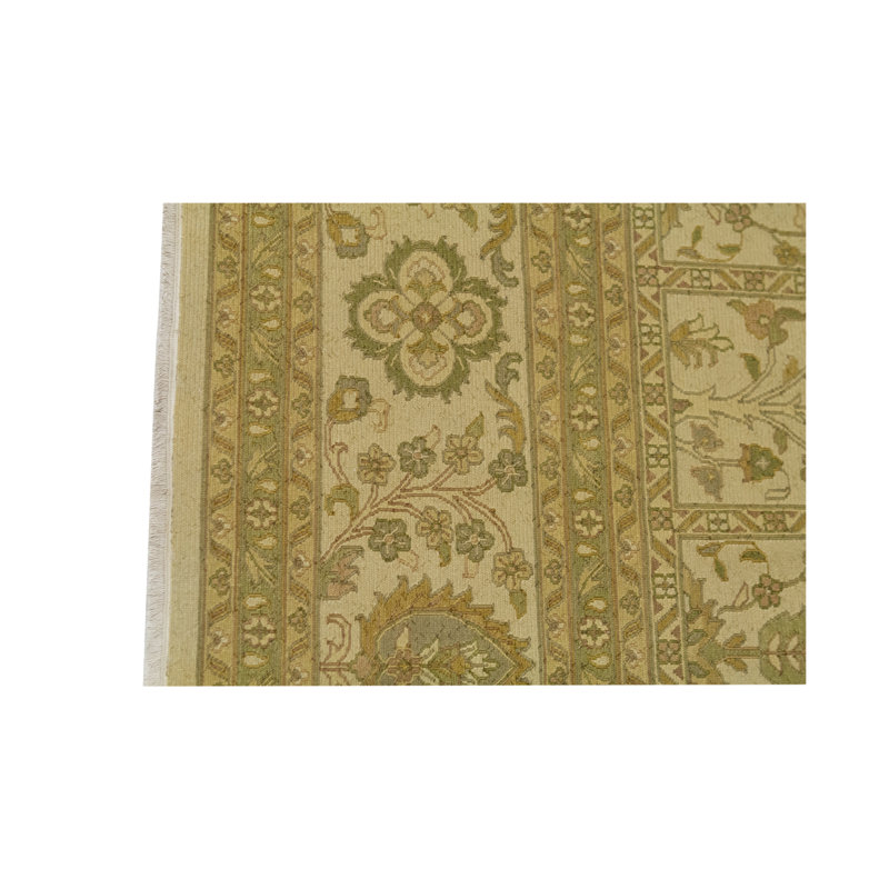 Hand-Knotted High-Quality Beige Area Rug