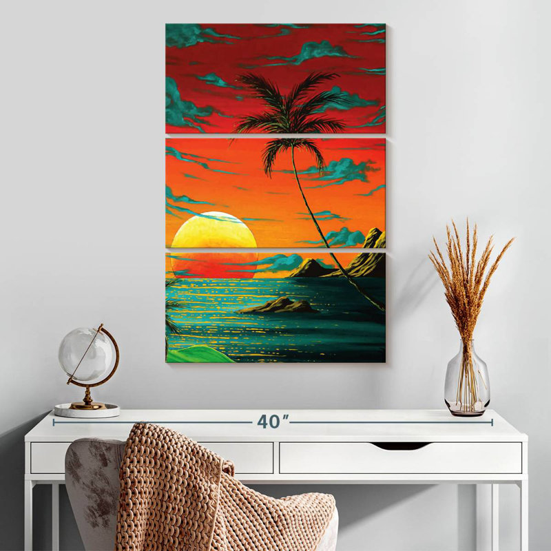 Tropical Burn, 32" H x 20" W