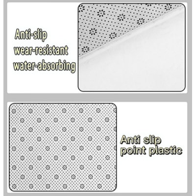 Christmas Floral Decor Bath Rug, 36 X 24 Inch