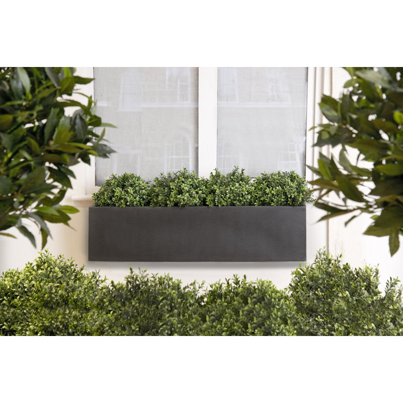 Hollriegel Fibreglass Window Box Planter, Large, Faux Lead