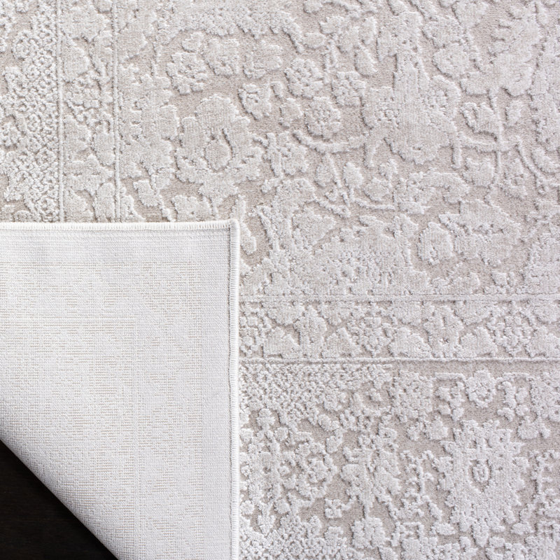 Tapis oriental crème / ivoire Calidia, Rectangle 5 pi 1 po x 7 pi 6 po
