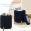 Repose-pieds rond en velours avec rangement-1155115927