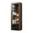 Casey-May 25" Bookcase with LED Lighting, Glass Shelves, Glass Doors-315935044