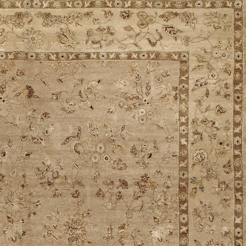 Tapis crème et ivoire noué à la main de haute qualité, Tapis de couloir 3 pi x 22 pi