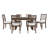 Venn Extendable Dining Table Set with Upholstered Chairs-2037724516-2027282592