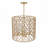 Rhamel 4-light E26 21.25 inch Oversize Rattan Boho Dimmable Adjustable Pendant Light Chandelier