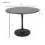 Table de salle à manger moderne 40 po avec plateau en bois de manguier durable et base en aluminium-1621809773-1621809763-1631304326