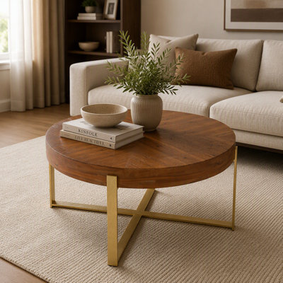 Table basse ronde rétro