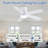 Flush Mount Ceiling Fan With Led Lights And Remote Control-574123726-574123696