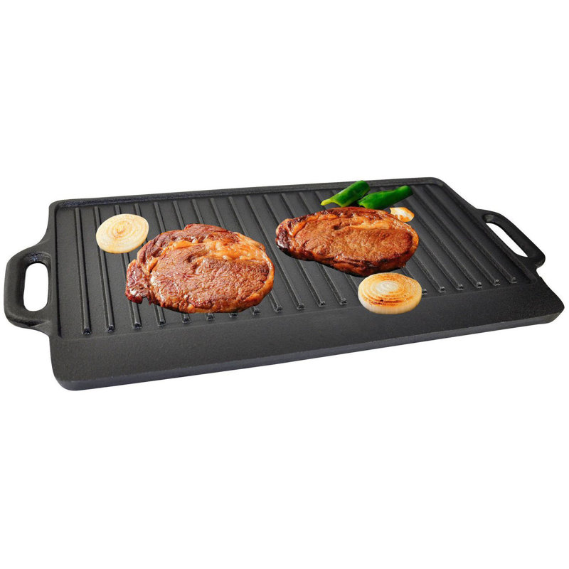 50cm Non-Stick Cast Iron Reversible Grill / Griddle