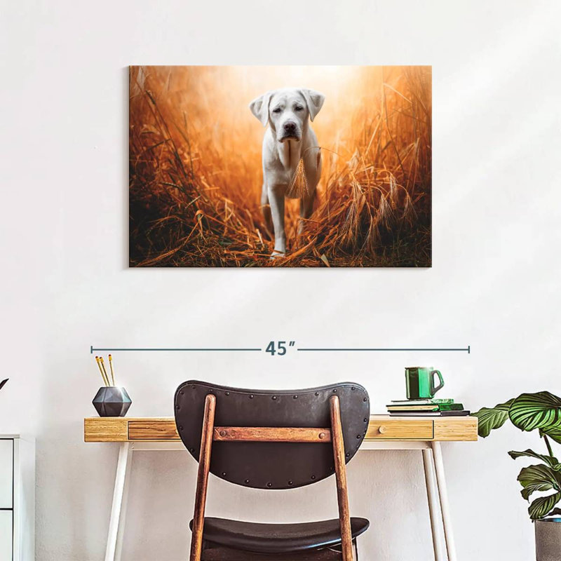 Brampt Lost Labrador Retriever, 24" H x 36" W
