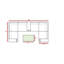 Ensemble modulaire d'extérieur 4 places avec coussins et table entièrement assemblé