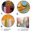 «Colorful Colorful Orange and Blue Play Forms III», art mural géométrique en métal MT137567-243997111