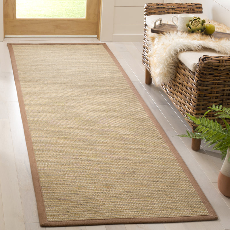 Tapis en fibre de sisal Campbellton, Tapis de couloir 2 pi 6 po x 8 pi