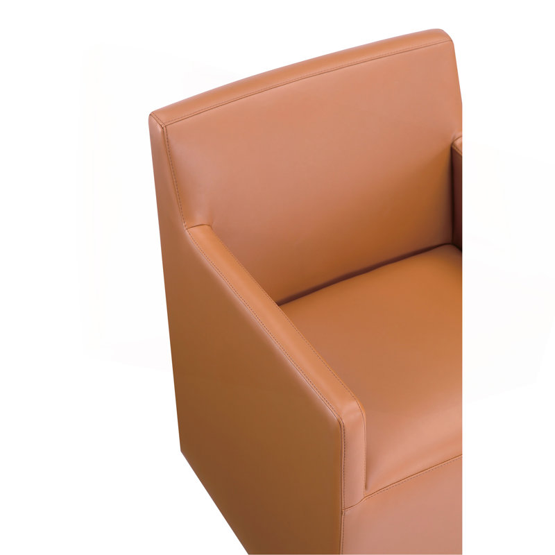 Fauteuil brun selle, Brun