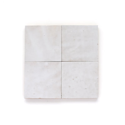 Zellige Blanc Fès 4 x 4