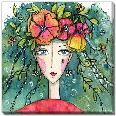 Fairy Of Summer Canvas Wall Art