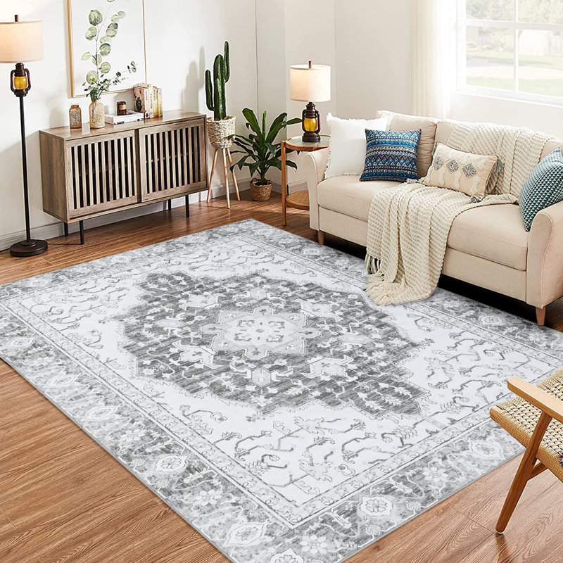 Tapis Sharaye avec envers antidérapant, Rectangle 5 pi x 7 pi