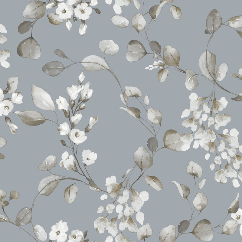 10.05m x 53cm Matte Wallpaper Roll, Blue
