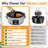 6 Quart Programmable Slow Cooker with 2 in 1 Silicone Liners and Digital Timer, Silver-138425863